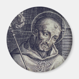 Saint Bernard of Clairvaux Mellifluous Doctor Art Magnet