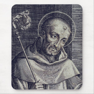 Saint Bernard of Clairvaux Mellifluous Doctor Art Mouse Mat