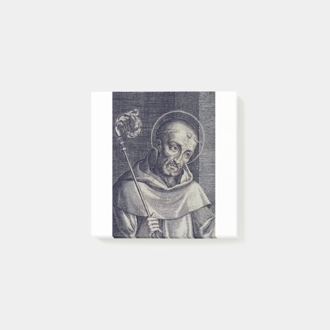 Saint Bernard of Clairvaux Mellifluous Doctor Art Post-it Notes (Front)