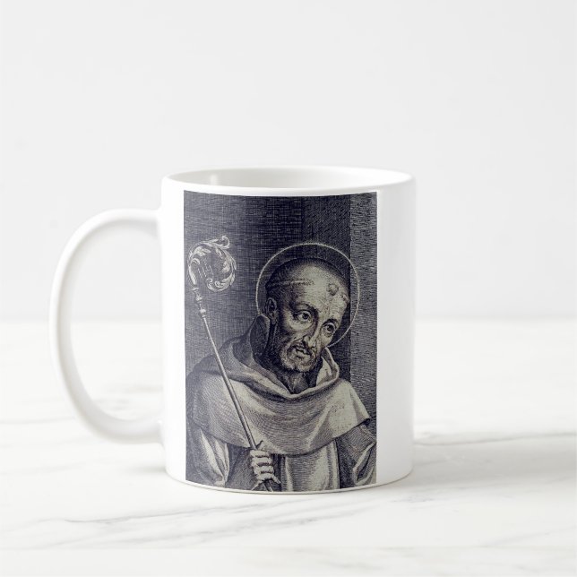 Saint Bernard of Clairvaux Patron of Scholars Coffee Mug (Left)