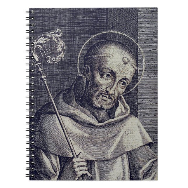 Saint Bernard of Clairvaux Patron of Scholars Notebook (Front)