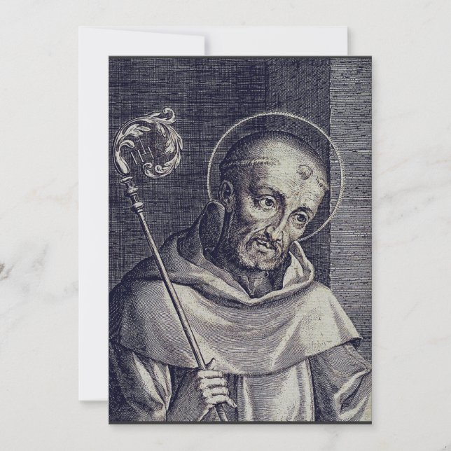 Saint Bernard of Clairvaux Thank You Card (Front)