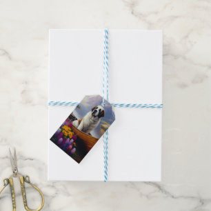 Saint Bernard on a Paddle: A Scenic Adventure Gift Tags