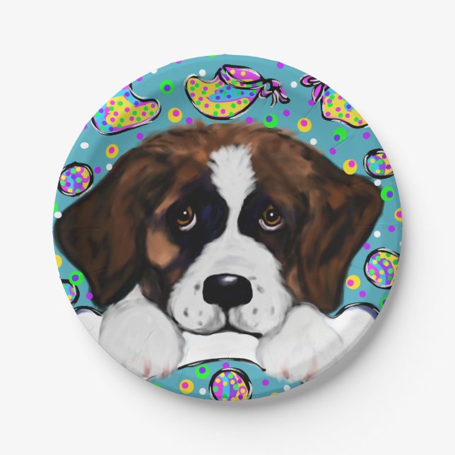 Saint Bernard Paper Plate (Front)