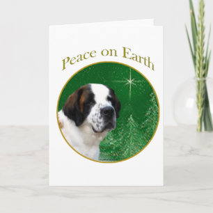 Saint Bernard Peace Holiday Card