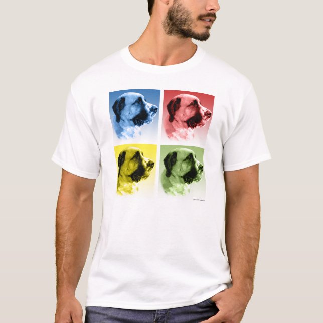 Saint Bernard Pop Art T-Shirt (Front)