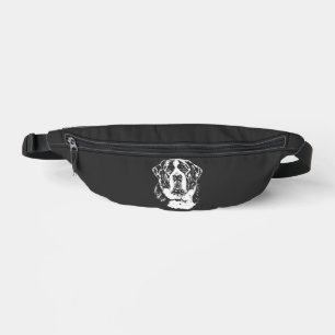 Saint Bernard Portrait Minimalist Apparel Bum Bags