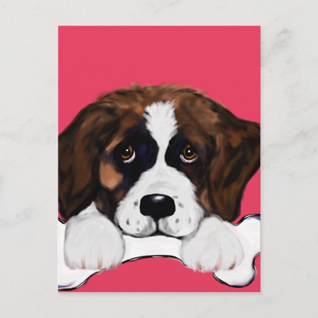 Saint Bernard Postcard (Front)