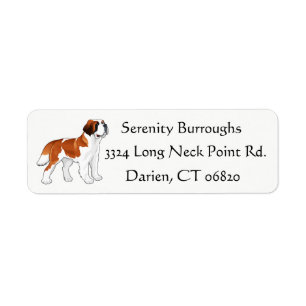 Saint Bernard Puppy Dog - Cartoon Love St Bernard