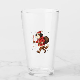 Saint Bernard Rescue Christmas Glass