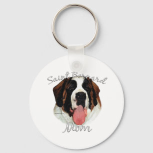 Saint Bernard (rough) Mum 2 Key Ring