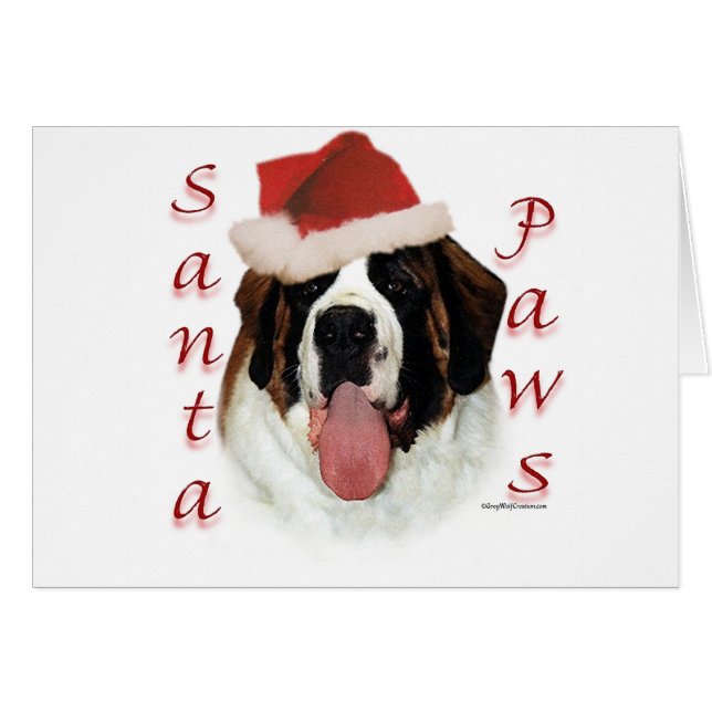 Saint Bernard Santa Paws (Front Horizontal)