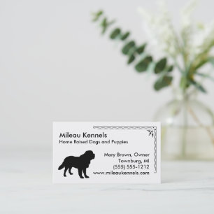 Saint Bernard Silhouette Business Card