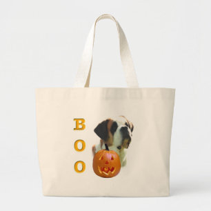 Saint Bernard (smooth) Boo Large Tote Bag