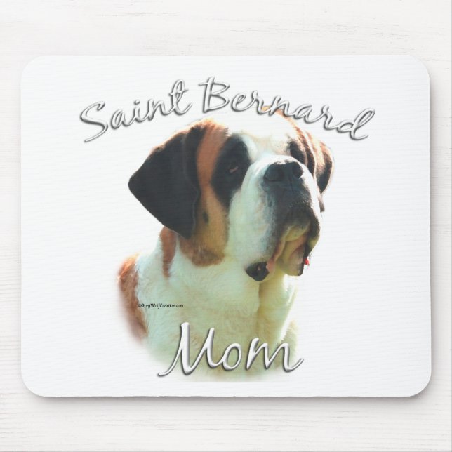 Saint Bernard (smooth) Mum 2 Mouse Mat (Front)