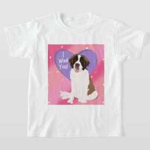 Saint Bernard Valentines Day XOXO T-Shirt