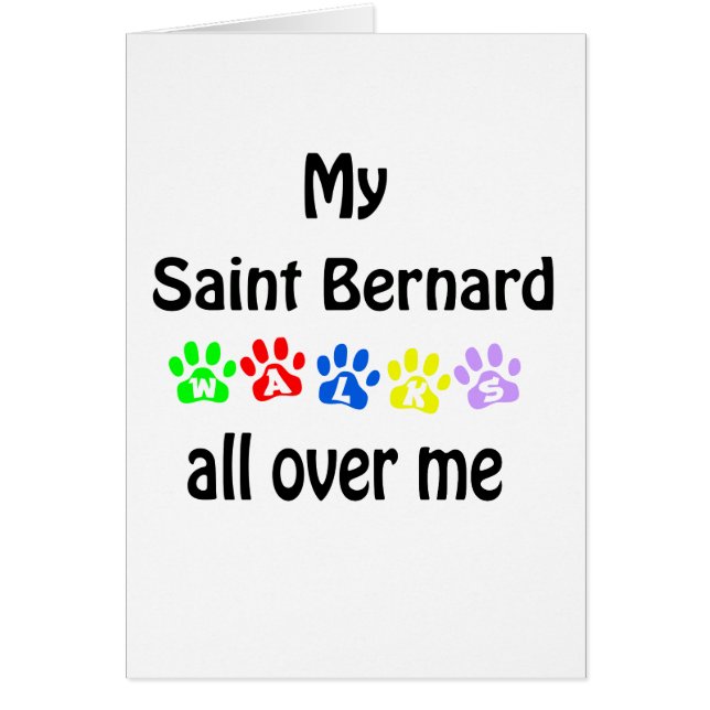 Saint Bernard Walks Design (Front)