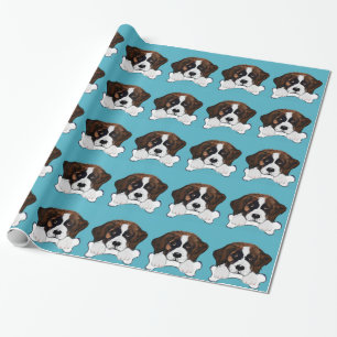 Saint Bernard Wrapping Paper