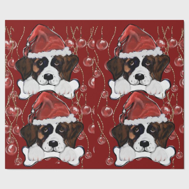 Saint Bernard  Wrapping Paper (Seam)