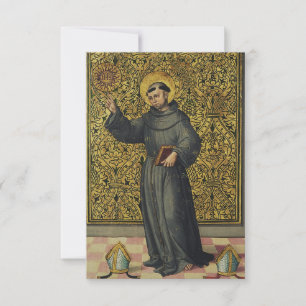 Saint Bernardino of Siena Radiant Wisdom Holy Card