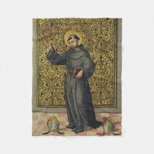 Saint Bernardino of Siena Renaissance Style Art Fleece Blanket