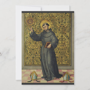 Saint Bernardino of Siena Renaissance Style Art Holiday Card