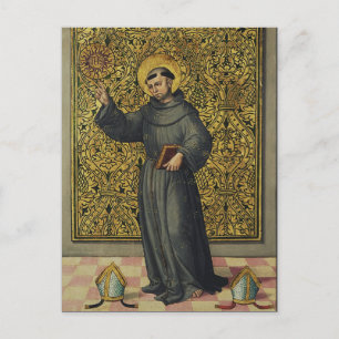 Saint Bernardino of Siena Renaissance Style Art  Postcard