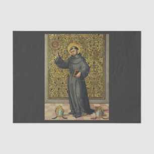 Saint Bernardino of Siena Renaissance Style Art Tissue Paper