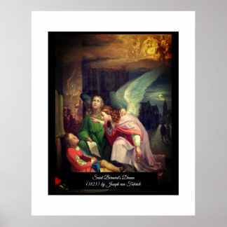 Saint Bernard's dream Poster