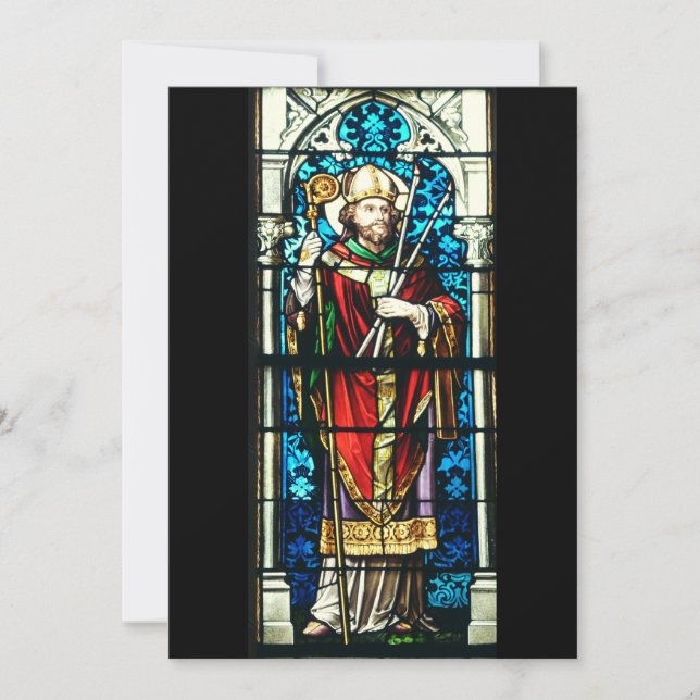 Saint Blaise of Sebaste Bishop and Martyr Holiday Card (Front)