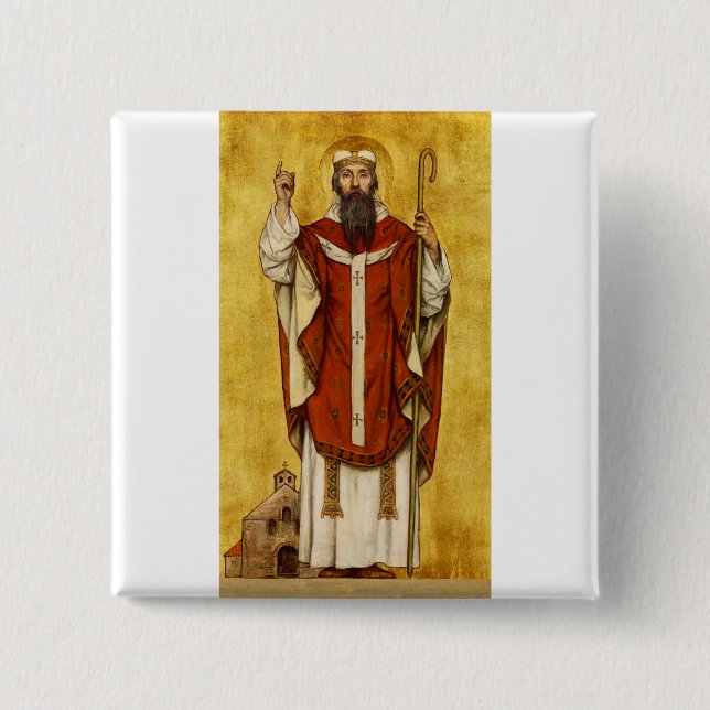 Saint Boniface by Albrecht de Vriendt 15 Cm Square Badge (Front)