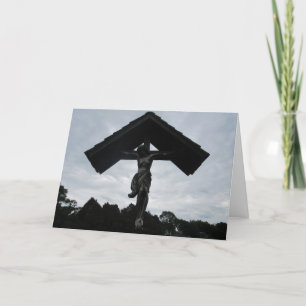 “Saint Boniface Cemetery Crucifix” Sympathy Card