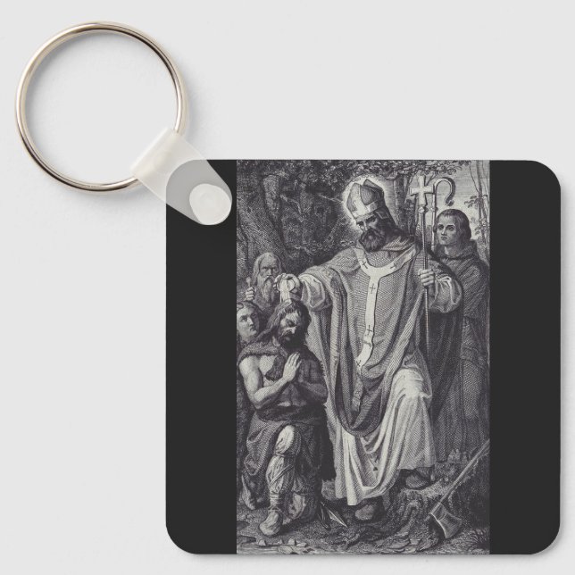 Saint Boniface of Mainz - Master of Learning Key Ring (Front)
