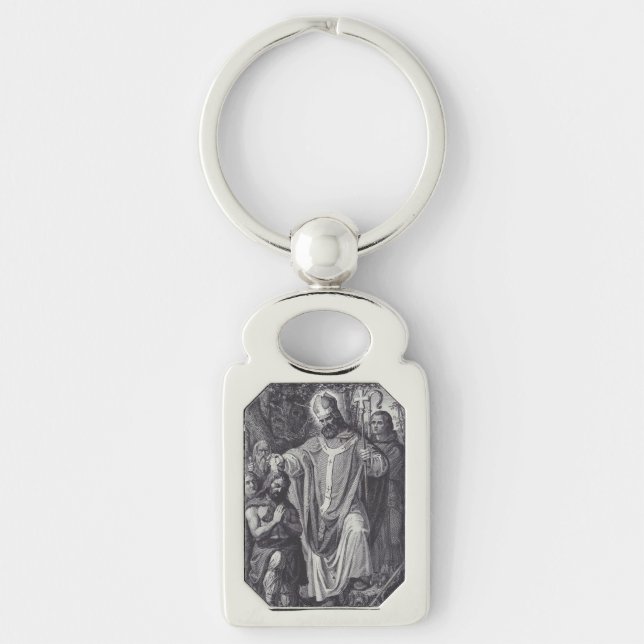 Saint Boniface Premium Apostle of Germany Key Ring (Front)