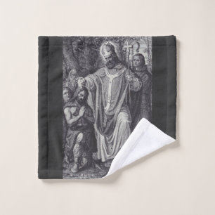 Saint Boniface Premium Apostle of Germany Wash Cloth