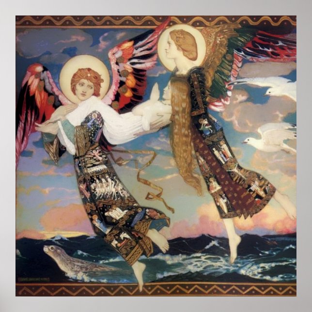 “Saint Bride” Angel Art by John Duncan Poster (Front)