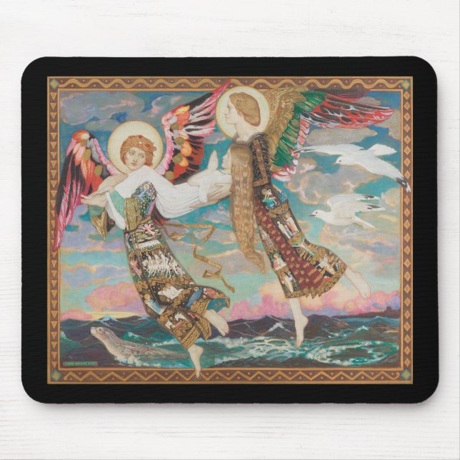 Saint Bride, c. 1913 by John Duncan Mouse Mat (Front)