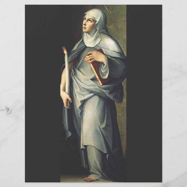 Saint Bridget of Sweden Medieval Mystic Flyer (Front)