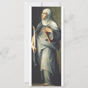 Saint Bridget of Sweden Medieval Mystic  Invitation