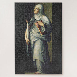 Saint Bridget of Sweden Medieval Mystic  Jigsaw Puzzle