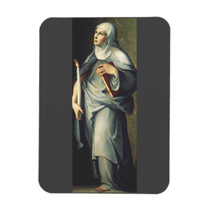 Saint Bridget of Sweden Medieval Mystic Magnet