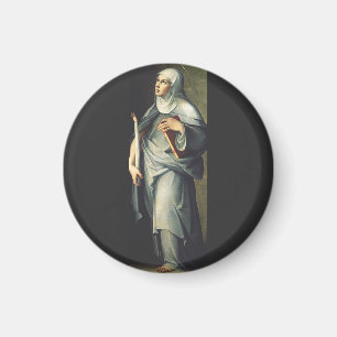 Saint Bridget of Sweden Medieval Mystic Magnet