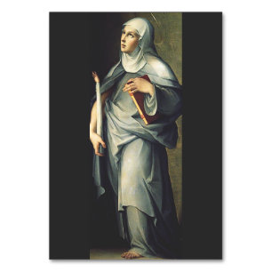 Saint Bridget of Sweden Medieval Mystic  Table Number