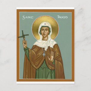 Saint brigid of Ireland - Postcard
