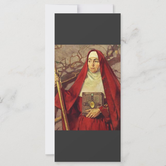 Saint Brigid of Kildare Celtic Flame Sacred Art (Front)