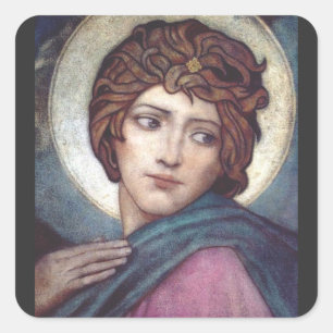 Saint Brigid of Kildare Sacred Celtic Art Square Sticker