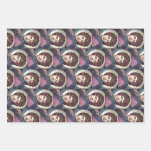 Saint Brigid of Kildare Sacred Celtic Art Wrapping Paper Sheet