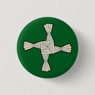 Saint Brigid's cross 3 Cm Round Badge