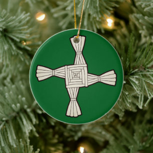 Saint Brigid's cross Ceramic Tree Decoration