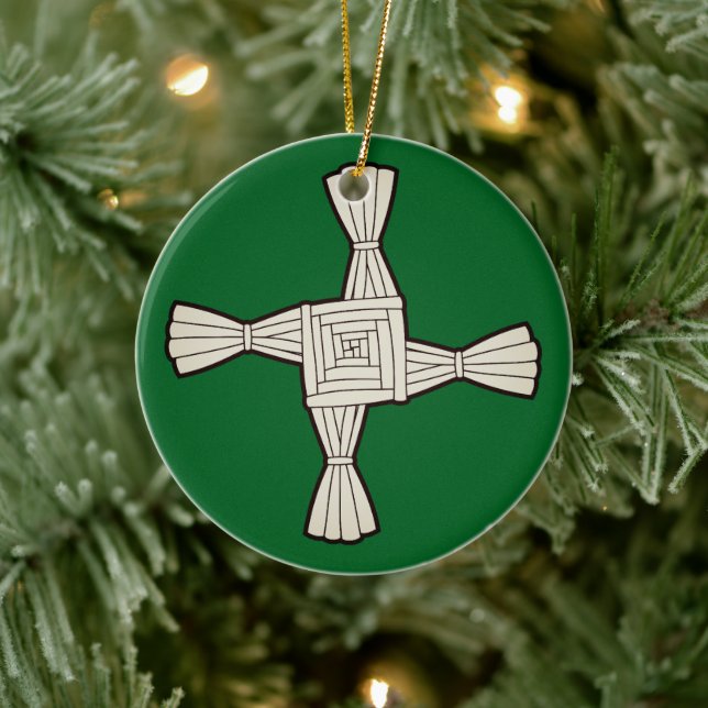 Saint Brigid's cross Ceramic Tree Decoration (Tree)